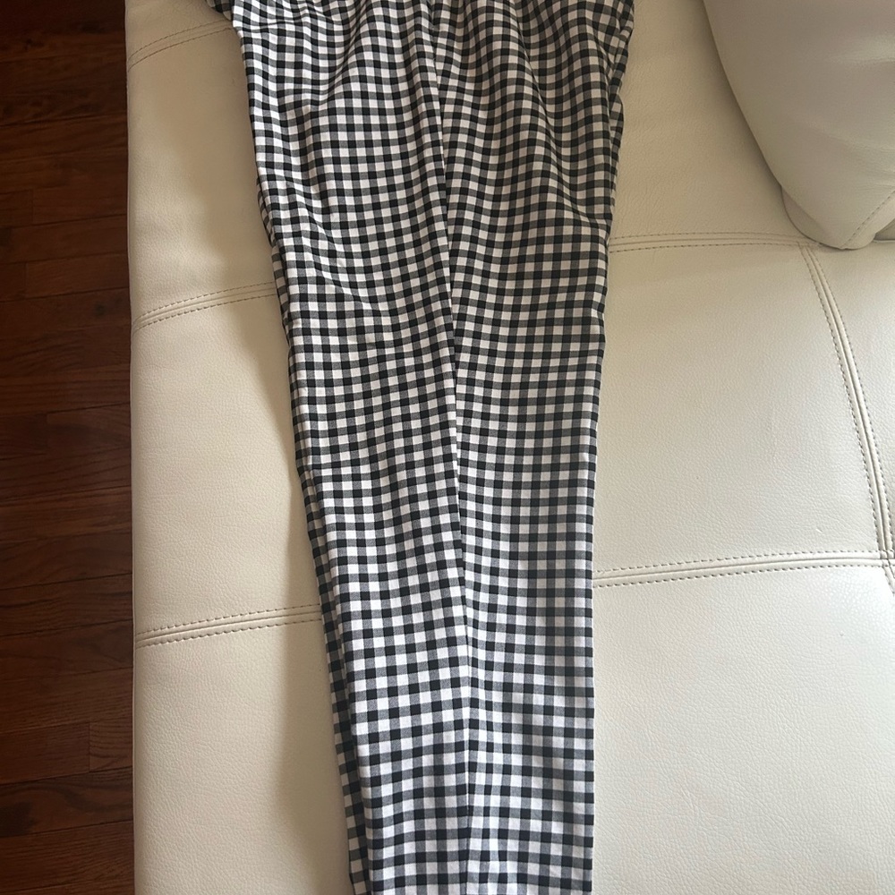 Slim ankle black & white checks piper pants - Picture 2 of 5